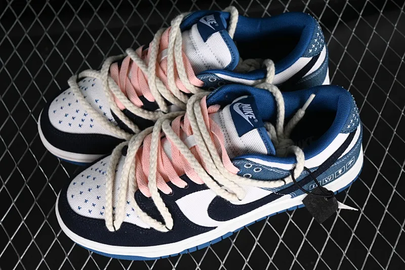 All categories Nk SB Dunk series Nk SB Dunk Low low-top sneakers J version Nk Dunk Low Retro "Industrial Blue" washed denim SB low-top casual sneakers DV0834-101